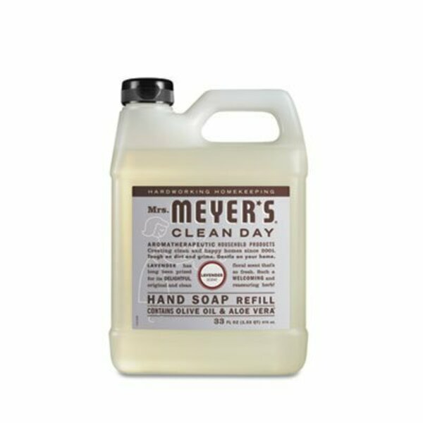 Sc Johnson Mrs.Meyers, CLEAN DAY LIQUID HAND SOAP REFILL, LAVENDER, 33 OZ 651318EA